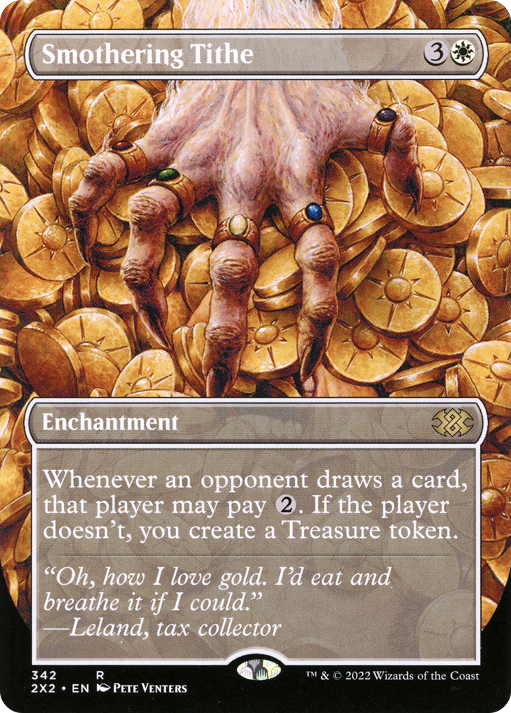 Smothering Tithe (2X2-342) - Double Masters 2022 (Borderless) Foil - Premium MTG Single from Wizards of the Coast - Just $43.34! Shop now at Game Crave Tournament Store