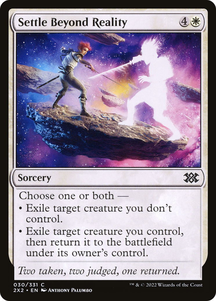 Settle Beyond Reality (2X2-030) - Double Masters 2022 Foil - Premium MTG Single from Wizards of the Coast - Just $0.08! Shop now at Game Crave Tournament Store