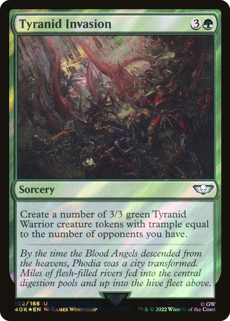 Tyranid Invasion (40K-102★) - Warhammer 40,000 Commander Foil - Premium MTG Single from Wizards of the Coast - Just $0.08! Shop now at Game Crave Tournament Store