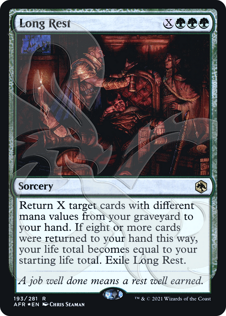 Long Rest (PAFR-193A) - Adventures in the Forgotten Realms Promos Foil - Premium MTG Single from Wizards of the Coast - Just $1.92! Shop now at Game Crave Tournament Store