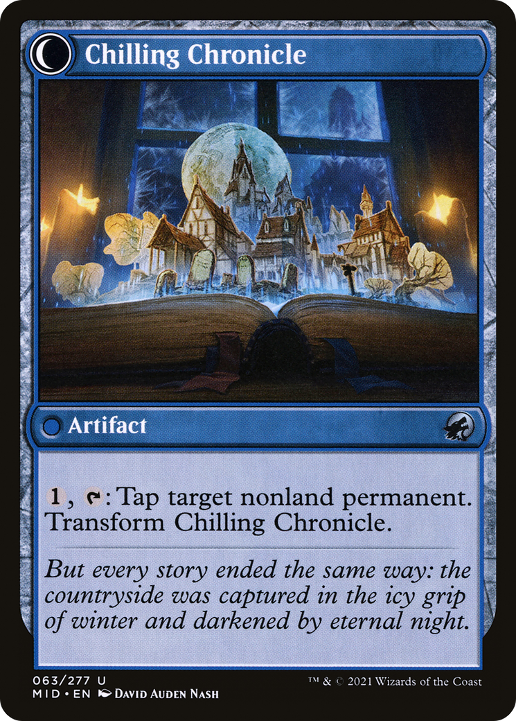 Mysterious Tome // Chilling Chronicle (MID-063) - Innistrad: Midnight Hunt: (Double Faced Transform) - Premium MTG Single from Wizards of the Coast - Just $0.08! Shop now at Game Crave Tournament Store