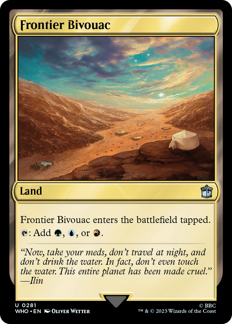 Frontier Bivouac (WHO-281) - Doctor Who - Premium MTG Single from Wizards of the Coast - Just $0.08! Shop now at Game Crave Tournament Store