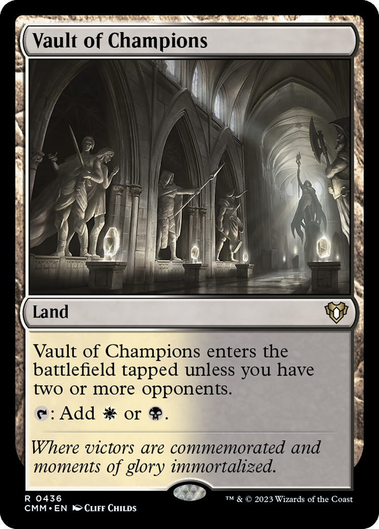 Vault of Champions (CMM-436) - Commander Masters - Premium MTG Single from Wizards of the Coast - Just $11.50! Shop now at Game Crave Tournament Store