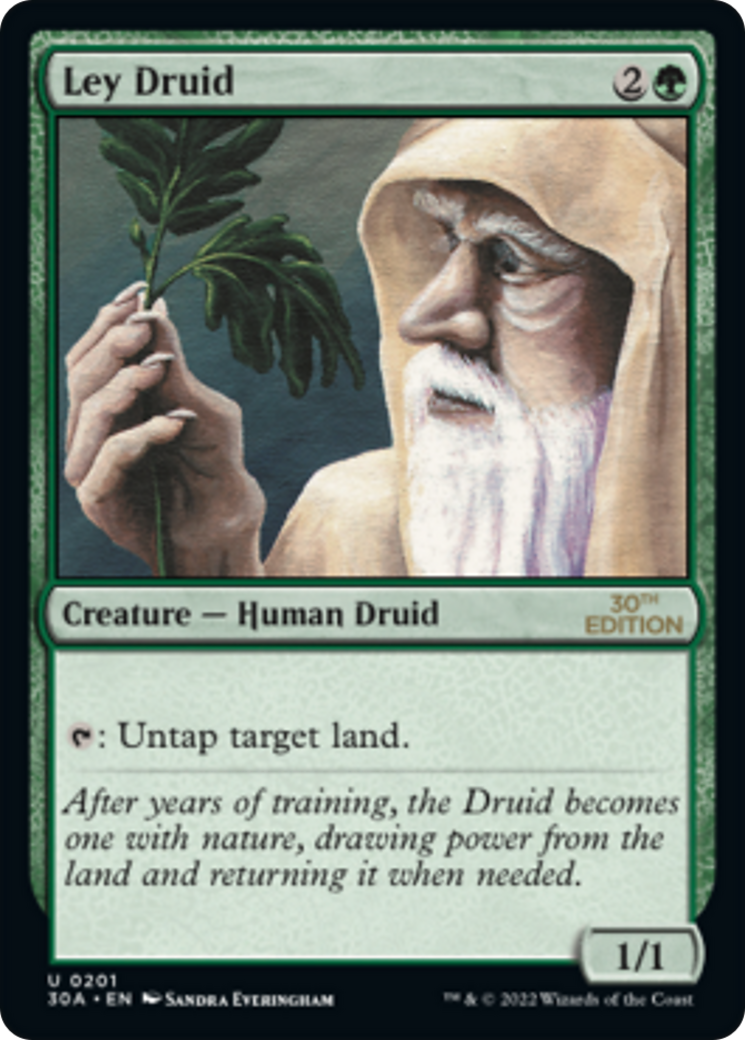 Ley Druid (30A-201) - 30th Anniversary Edition - Premium MTG Single from Wizards of the Coast - Just $0.80! Shop now at Game Crave Tournament Store