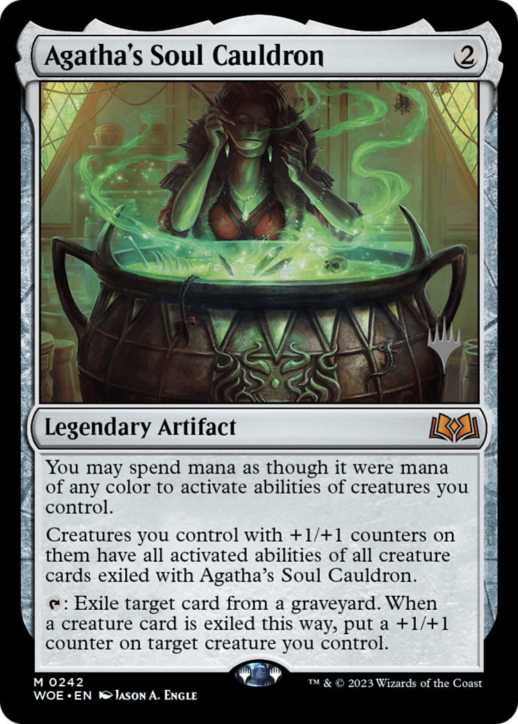 Agatha's Soul Cauldron (PWOE-242P) - Wilds of Eldraine Promos Foil - Premium MTG Single from Wizards of the Coast - Just $9.64! Shop now at Game Crave Tournament Store