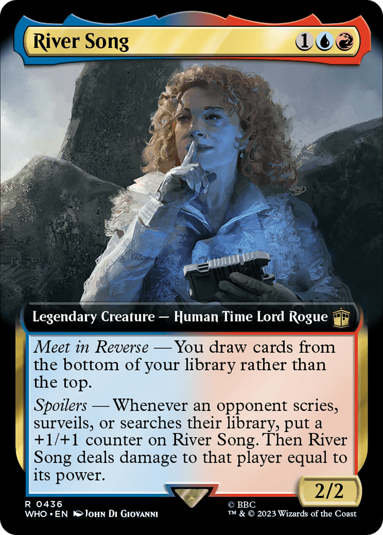 River Song (WHO-436) - Doctor Who: (Extended Art) - Premium MTG Single from Wizards of the Coast - Just $0.11! Shop now at Game Crave Tournament Store