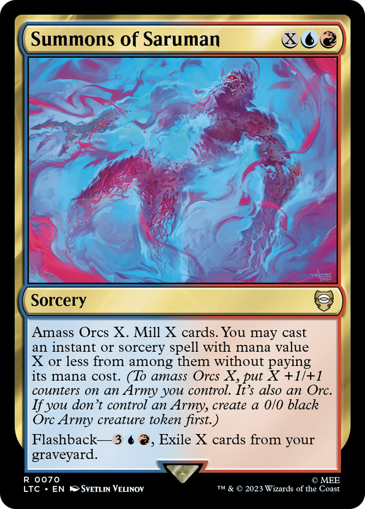 Summons of Saruman (LTC-070) - Tales of Middle-earth Commander - Premium MTG Single from Wizards of the Coast - Just $0.08! Shop now at Game Crave Tournament Store