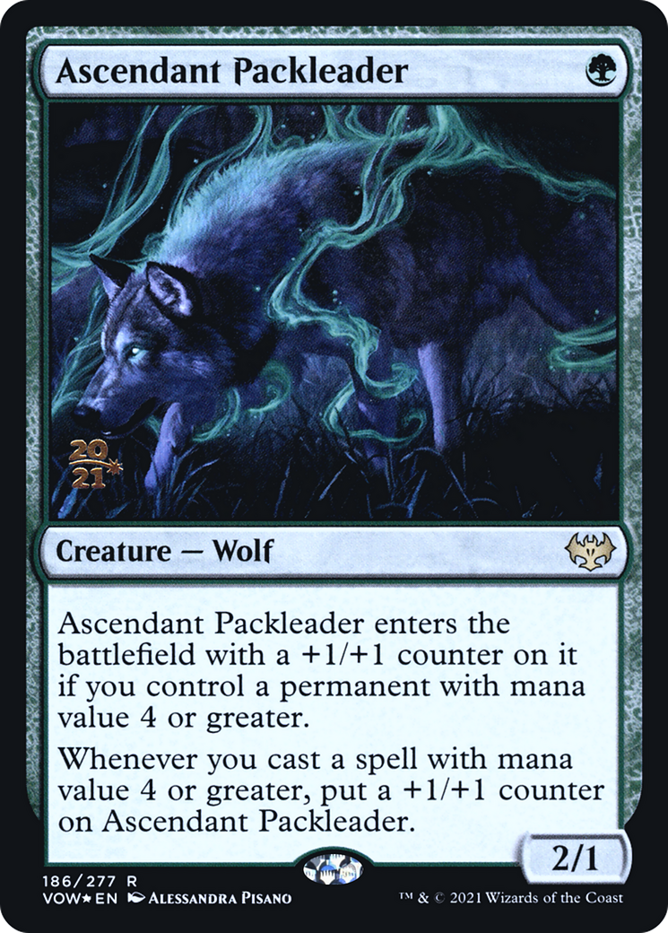 Ascendant Packleader (PVOW-186S) - Innistrad: Crimson Vow Promos Foil - Premium MTG Single from Wizards of the Coast - Just $0.35! Shop now at Game Crave Tournament Store