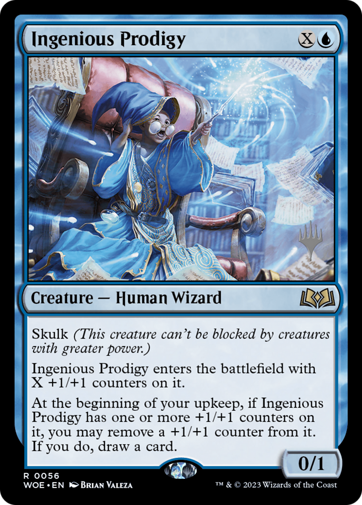 Ingenious Prodigy (PWOE-56P) - Wilds of Eldraine Promos - Premium MTG Single from Wizards of the Coast - Just $0.15! Shop now at Game Crave Tournament Store