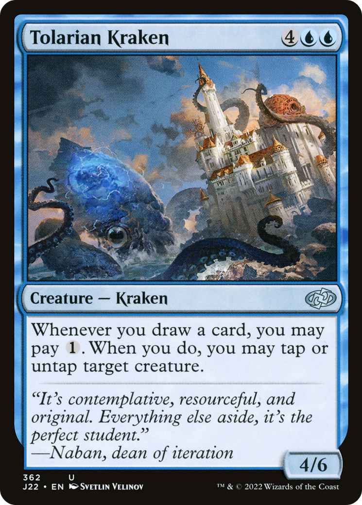 Tolarian Kraken (J22-362) - Jumpstart 2022 - Premium MTG Single from Wizards of the Coast - Just $0.25! Shop now at Game Crave Tournament Store