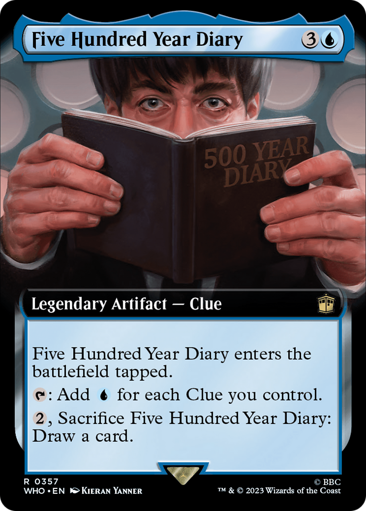 Five Hundred Year Diary (WHO-357) - Doctor Who: (Extended Art) - Premium MTG Single from Wizards of the Coast - Just $1.06! Shop now at Game Crave Tournament Store