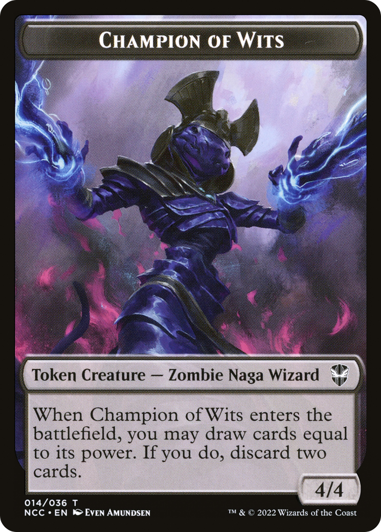 Champion of Wits (TNCC-014) - New Capenna Commander Tokens Foil - Premium MTG Single from Wizards of the Coast - Just $0! Shop now at Game Crave Tournament Store