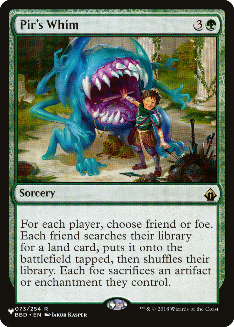 Pir's Whim (PLIST-624) - The List - Premium MTG Single from Wizards of the Coast - Just $0.82! Shop now at Game Crave Tournament Store