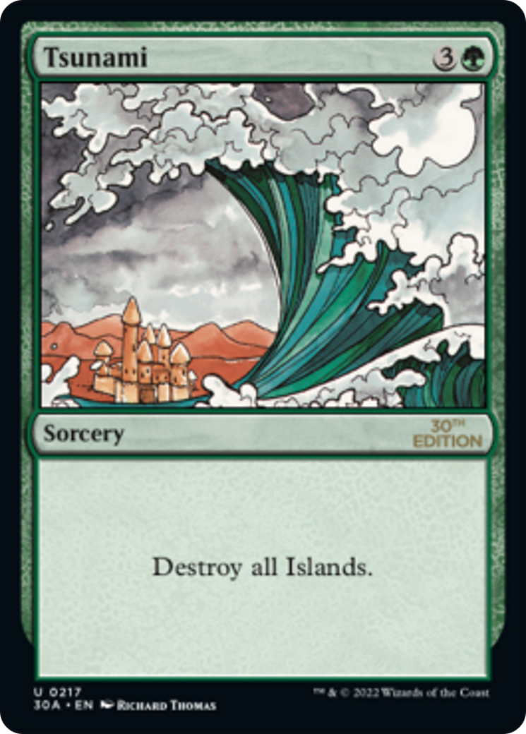 Tsunami (30A-217) - 30th Anniversary Edition - Premium MTG Single from Wizards of the Coast - Just $0.73! Shop now at Game Crave Tournament Store