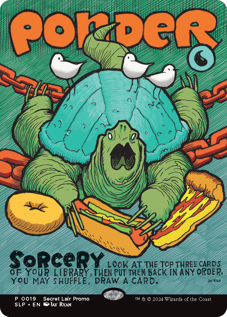 Ponder (SLP-019) - Secret Lair Showdown: (borderless) (Borderless) - Premium MTG Single from Wizards of the Coast - Just $1.05! Shop now at Game Crave Tournament Store