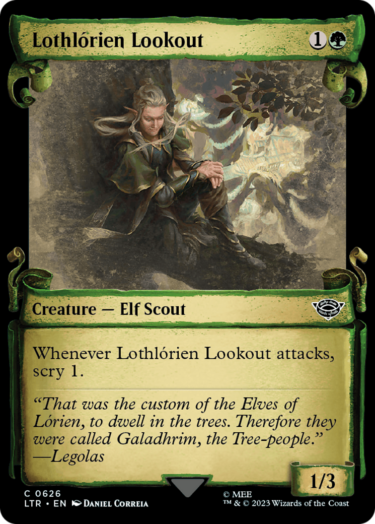 Lothlórien Lookout (LTR-626) - The Lord of the Rings: Tales of Middle-earth: (Showcase) - Premium MTG Single from Wizards of the Coast - Just $0.08! Shop now at Game Crave Tournament Store