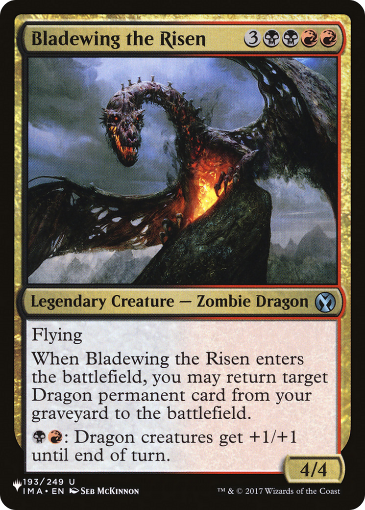 Bladewing the Risen (PLIST-1222) - The List - Premium MTG Single from Wizards of the Coast - Just $0.52! Shop now at Game Crave Tournament Store