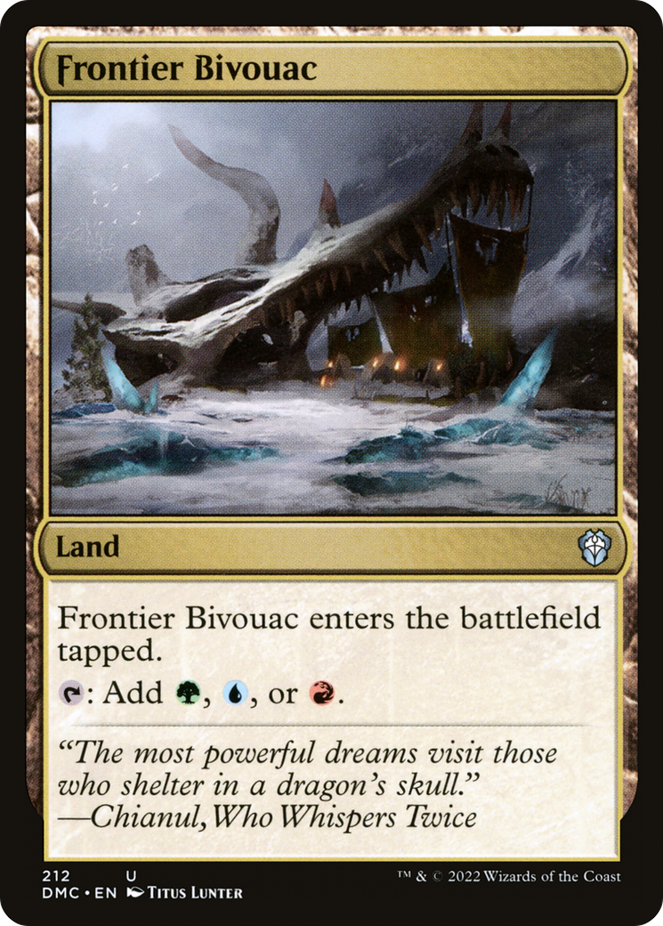 Frontier Bivouac (DMC-212) - Dominaria United Commander - Premium MTG Single from Wizards of the Coast - Just $0.27! Shop now at Game Crave Tournament Store