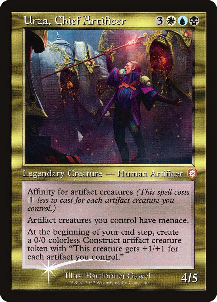 Urza, Chief Artificer (BRC-040) - The Brothers' War Commander Etched Foil - Premium MTG Single from Wizards of the Coast - Just $0.25! Shop now at Game Crave Tournament Store