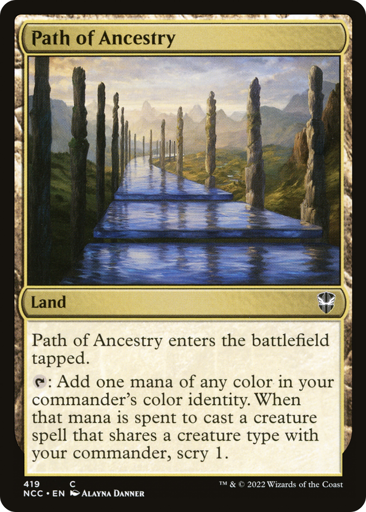 Path of Ancestry (NCC-419) - New Capenna Commander - Premium MTG Single from Wizards of the Coast - Just $0.08! Shop now at Game Crave Tournament Store