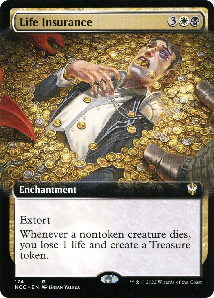 Life Insurance (NCC-174) - New Capenna Commander: (Extended Art) - Premium MTG Single from Wizards of the Coast - Just $0.36! Shop now at Game Crave Tournament Store