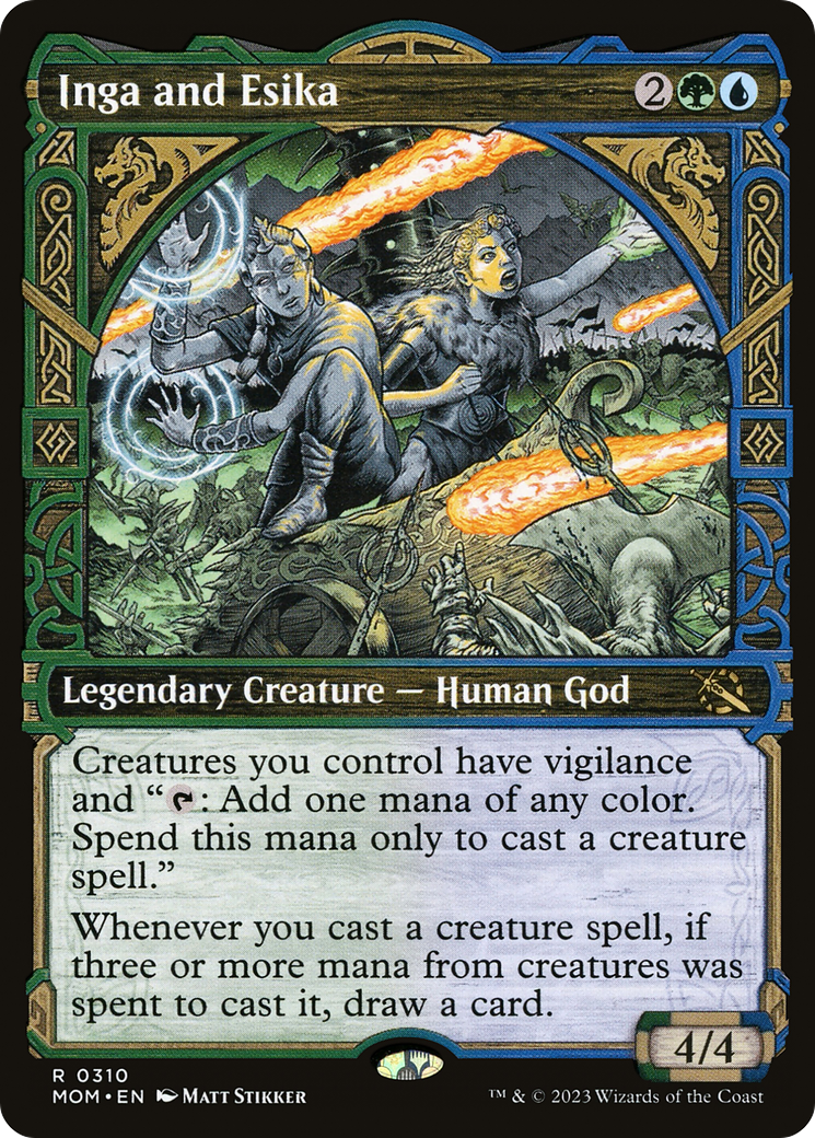 Inga and Esika (MOM-310) - March of the Machine: (Showcase) - Premium MTG Single from Wizards of the Coast - Just $0.15! Shop now at Game Crave Tournament Store
