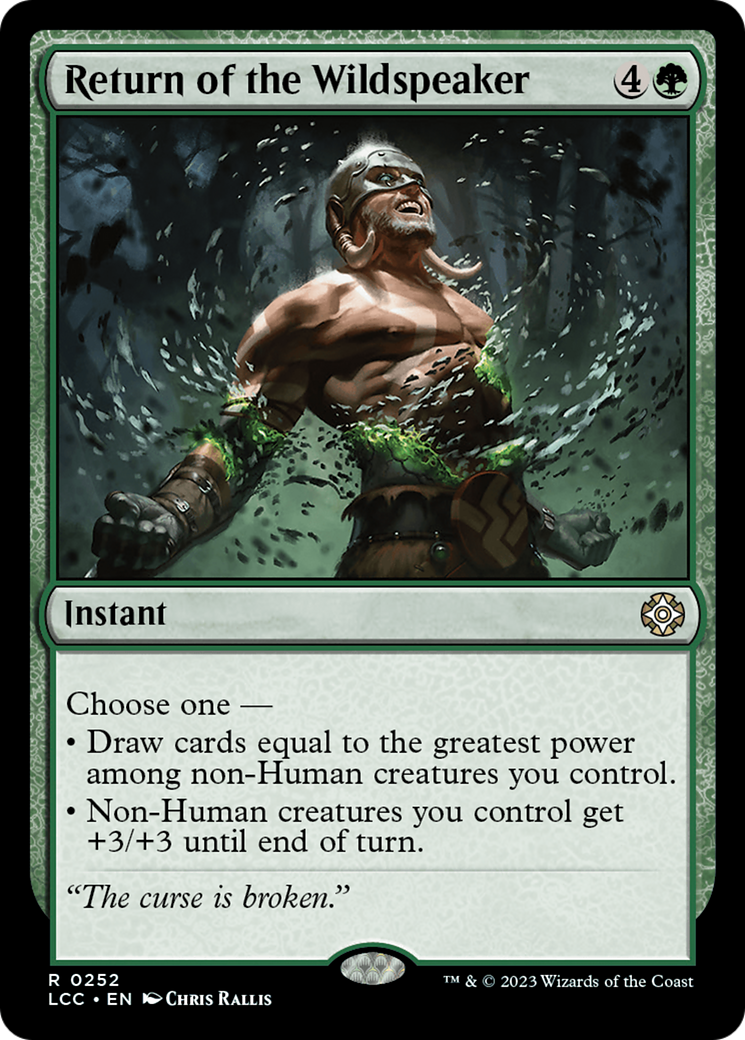 Return of the Wildspeaker (LCC-252) - The Lost Caverns of Ixalan Commander - Premium MTG Single from Wizards of the Coast - Just $0.20! Shop now at Game Crave Tournament Store