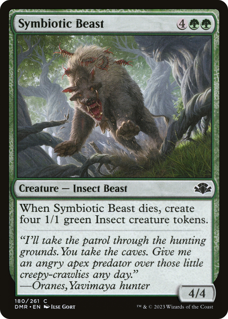 Symbiotic Beast (DMR-180) - Dominaria Remastered Foil - Premium MTG Single from Wizards of the Coast - Just $0.08! Shop now at Game Crave Tournament Store