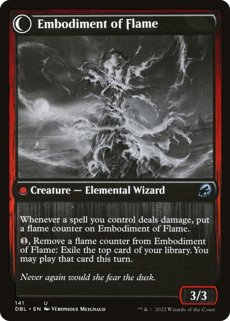Flame Channeler // Embodiment of Flame (DBL-141) - Innistrad: Double Feature: (Double Faced Transform) Foil - Premium MTG Single from Wizards of the Coast - Just $0.08! Shop now at Game Crave Tournament Store
