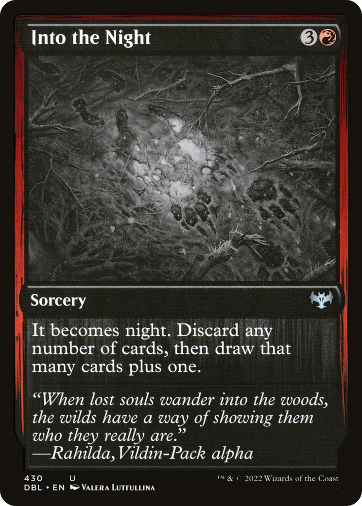 Into the Night (DBL-430) - Innistrad: Double Feature Foil - Premium MTG Single from Wizards of the Coast - Just $0.17! Shop now at Game Crave Tournament Store