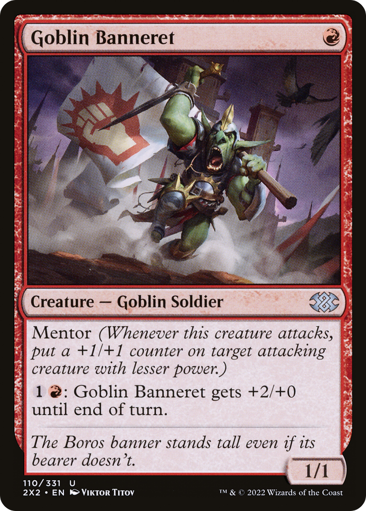 Goblin Banneret (2X2-110) - Double Masters 2022 - Premium MTG Single from Wizards of the Coast - Just $0.08! Shop now at Game Crave Tournament Store