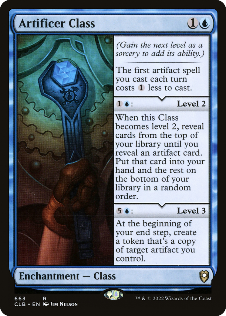 Artificer Class (CLB-663) - Commander Legends: Battle for Baldur's Gate - Premium MTG Single from Wizards of the Coast - Just $2.09! Shop now at Game Crave Tournament Store