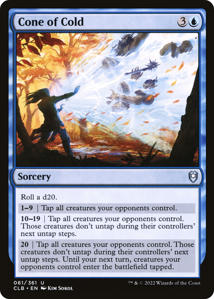 Cone of Cold (CLB-061) - Commander Legends: Battle for Baldur's Gate - Premium MTG Single from Wizards of the Coast - Just $0.08! Shop now at Game Crave Tournament Store