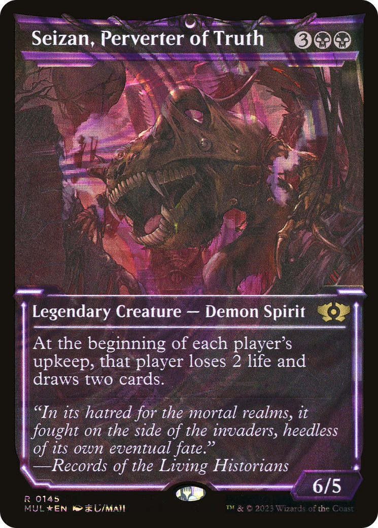 Seizan, Perverter of Truth (MUL-145) - Multiverse Legends: (Showcase) Foil - Premium MTG Single from Wizards of the Coast - Just $1.81! Shop now at Game Crave Tournament Store