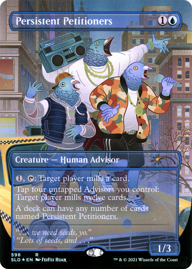 Persistent Petitioners (SLD-598) - Secret Lair Drop (Borderless) Foil - Premium MTG Single from Wizards of the Coast - Just $31.46! Shop now at Game Crave Tournament Store