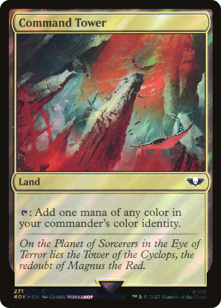 Command Tower (40K-271★) - Warhammer 40,000 Commander Foil - Premium MTG Single from Wizards of the Coast - Just $0.97! Shop now at Game Crave Tournament Store