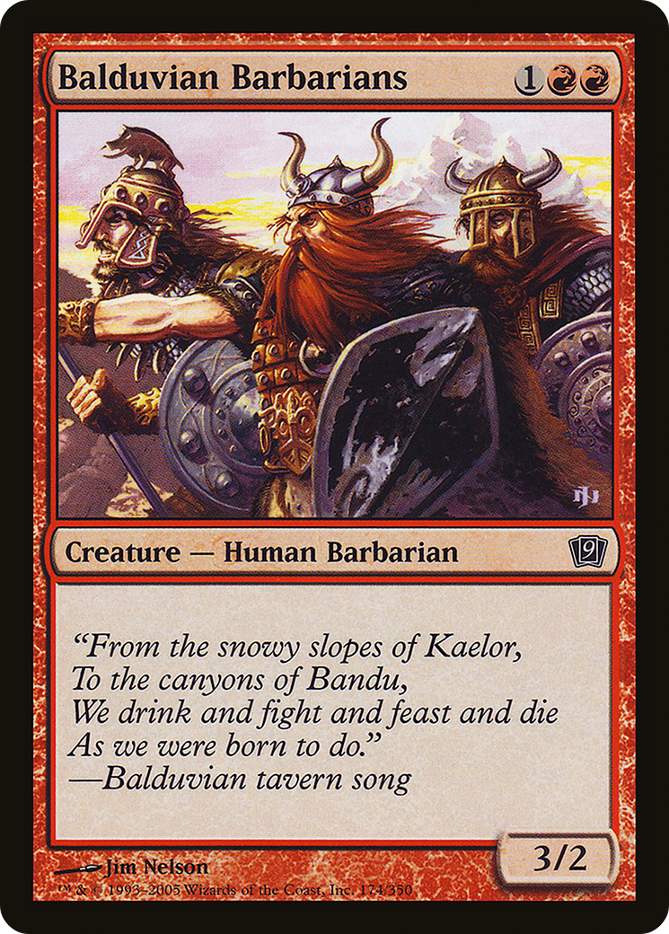 Balduvian Barbarians (9ED-174★) - Ninth Edition Foil - Premium MTG Single from Wizards of the Coast - Just $0.08! Shop now at Game Crave Tournament Store