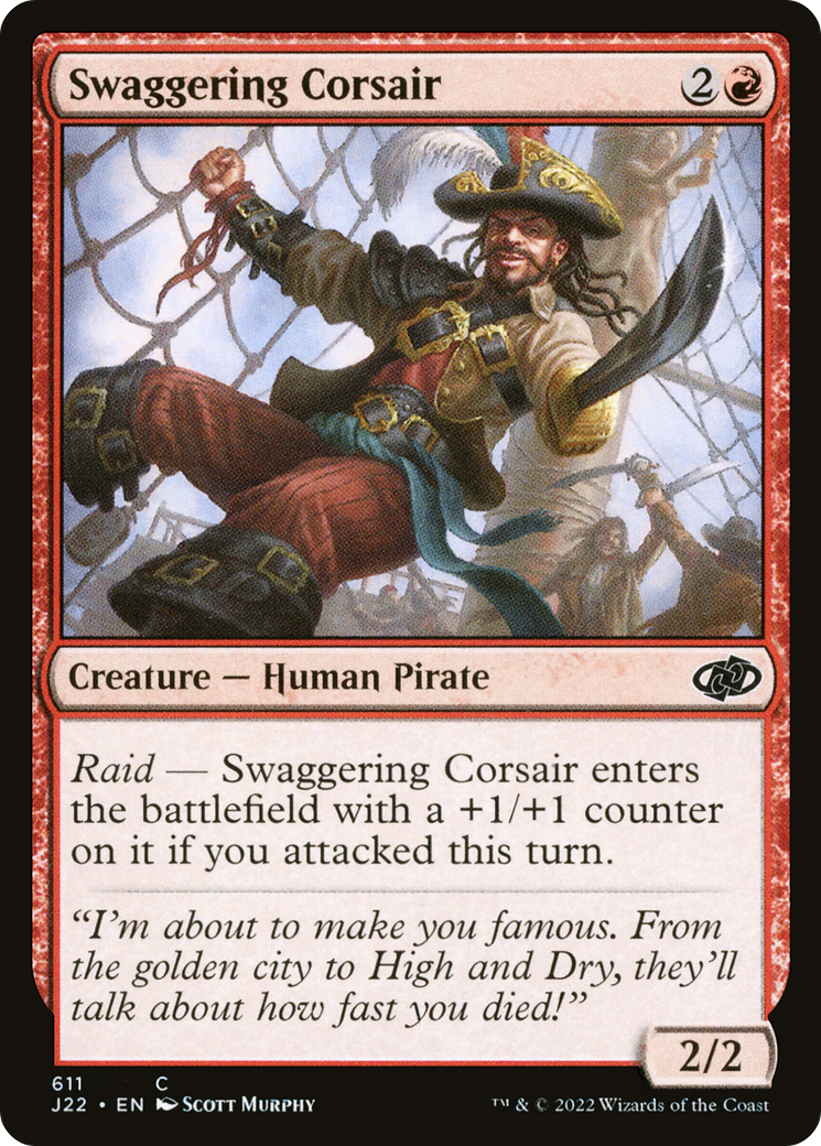 Swaggering Corsair (J22-611) - Jumpstart 2022 - Premium MTG Single from Wizards of the Coast - Just $0.08! Shop now at Game Crave Tournament Store