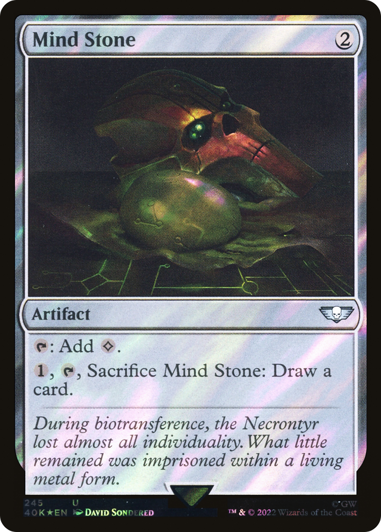 Mind Stone (40K-245★) - Warhammer 40,000 Commander Foil - Premium MTG Single from Wizards of the Coast - Just $0.29! Shop now at Game Crave Tournament Store