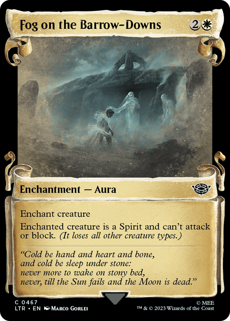 Fog on the Barrow-Downs (LTR-467) - The Lord of the Rings: Tales of Middle-earth: (Showcase) Foil - Premium MTG Single from Wizards of the Coast - Just $0.08! Shop now at Game Crave Tournament Store