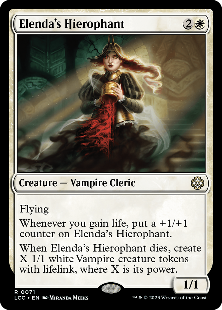 Elenda's Hierophant (LCC-071) - The Lost Caverns of Ixalan Commander - Premium MTG Single from Wizards of the Coast - Just $0.88! Shop now at Game Crave Tournament Store