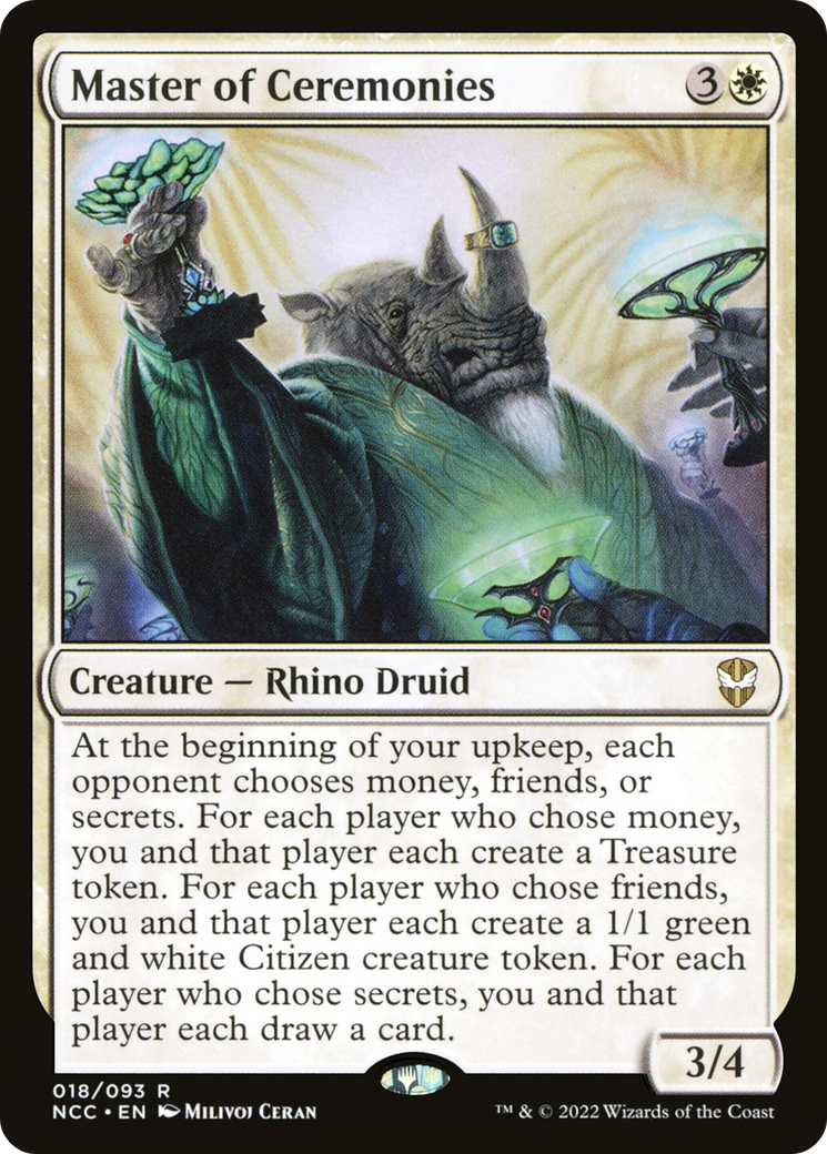 Master of Ceremonies (NCC-018) - New Capenna Commander - Premium MTG Single from Wizards of the Coast - Just $10.99! Shop now at Game Crave Tournament Store