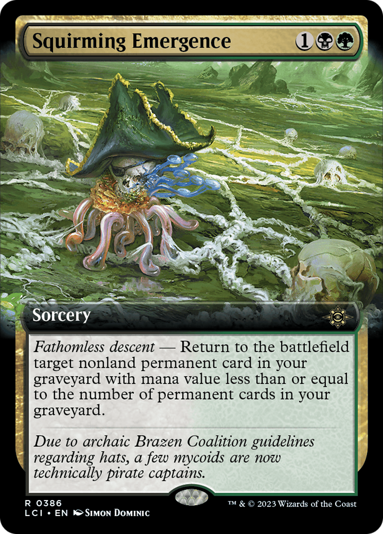 Squirming Emergence (LCI-386) - The Lost Caverns of Ixalan: (Extended Art) - Premium MTG Single from Wizards of the Coast - Just $0.09! Shop now at Game Crave Tournament Store