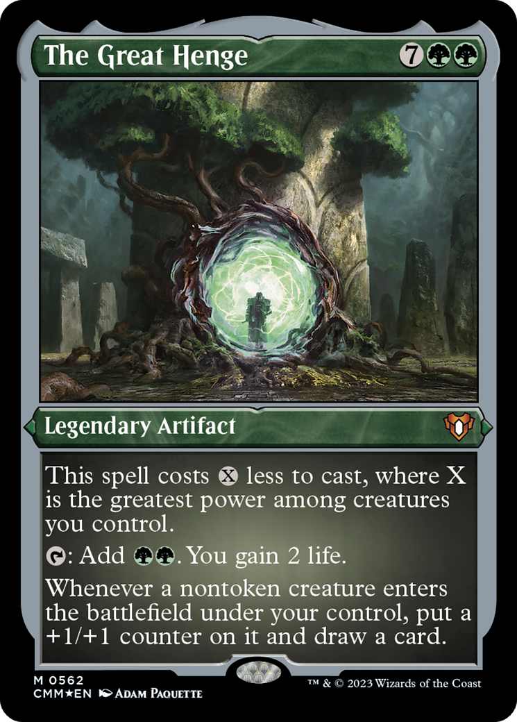 The Great Henge (CMM-562) - Commander Masters Etched Foil - Premium MTG Single from Wizards of the Coast - Just $21.86! Shop now at Game Crave Tournament Store