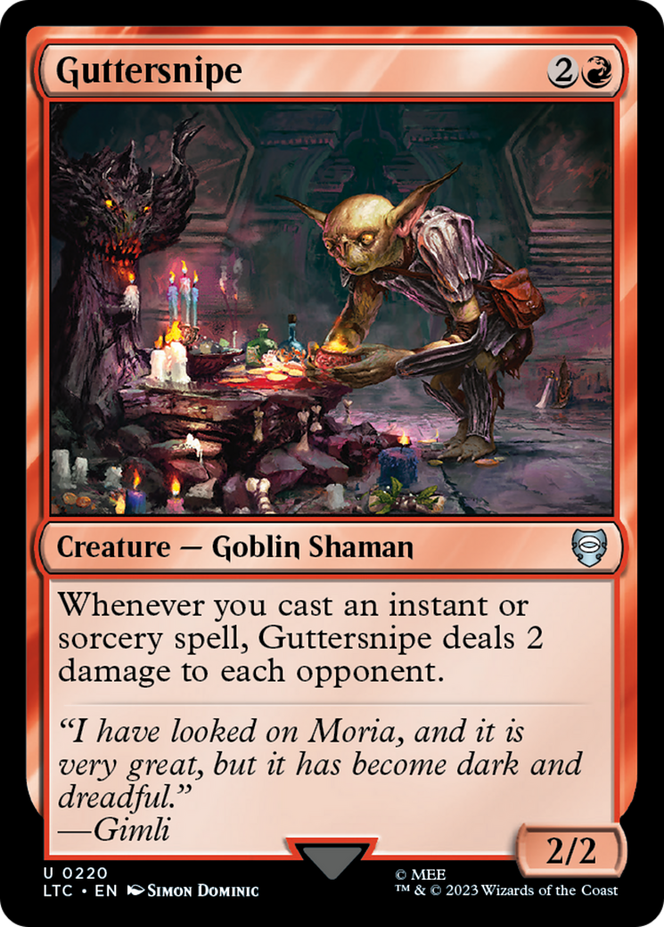 Guttersnipe (LTC-220) - Tales of Middle-earth Commander - Premium MTG Single from Wizards of the Coast - Just $0.25! Shop now at Game Crave Tournament Store