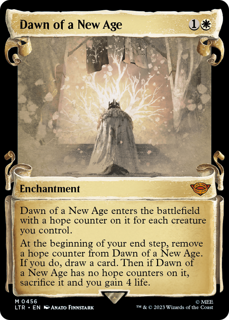 Dawn of a New Age (LTR-456) - The Lord of the Rings: Tales of Middle-earth: (Showcase) - Premium MTG Single from Wizards of the Coast - Just $6.39! Shop now at Game Crave Tournament Store