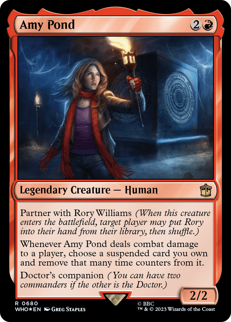 Amy Pond (WHO-680) - Doctor Who Foil - Premium MTG Single from Wizards of the Coast - Just $0.93! Shop now at Game Crave Tournament Store