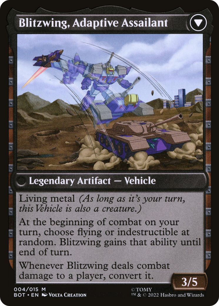 Blitzwing, Cruel Tormentor // Blitzwing, Adaptive Assailant (BOT-004) - Transformers: (convertdfc) Foil - Premium MTG Single from Wizards of the Coast - Just $0.28! Shop now at Game Crave Tournament Store