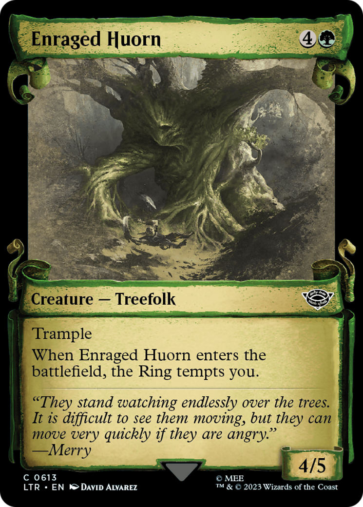Enraged Huorn (LTR-613) - The Lord of the Rings: Tales of Middle-earth: (Showcase) Foil - Premium MTG Single from Wizards of the Coast - Just $0.08! Shop now at Game Crave Tournament Store