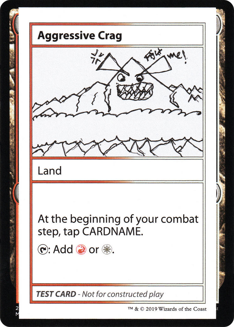 Aggressive Crag (CMB2-112) - Mystery Booster Playtest Cards 2021 - Premium MTG Single from Wizards of the Coast - Just $0.25! Shop now at Game Crave Tournament Store